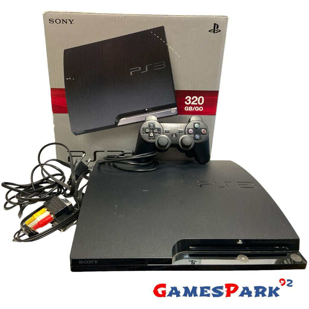 Console PlayStation 3 PS3 320 GB Charcoal Black completa con scatola U –  GamesPark92