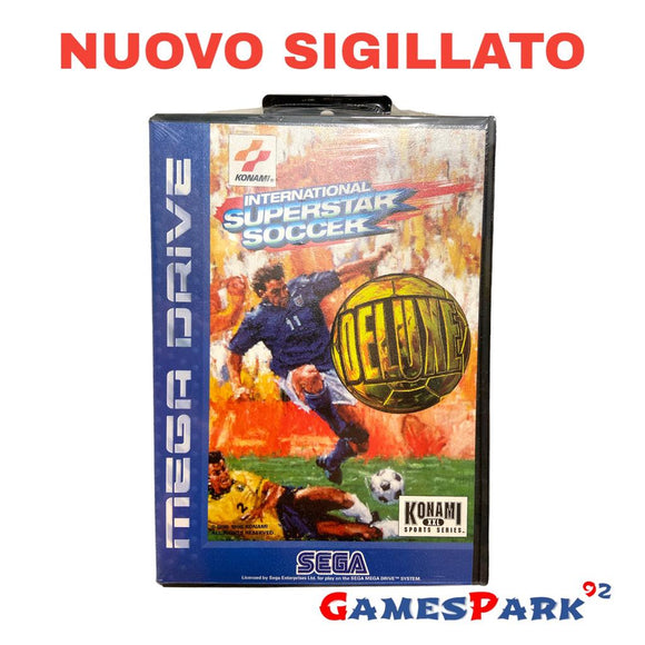 INTERNATIONAL SUPERSTAR SOCCER DELUXE SEGA MEGA DRIVE NUOVO