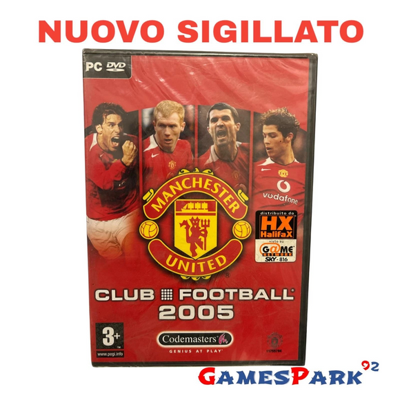 Manchester United Club Football 2005 PC Computer NUOVO SIGILLATO