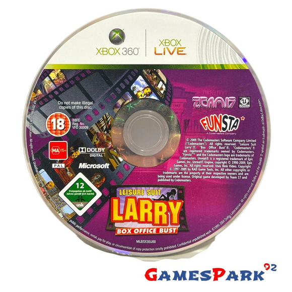 Leisure Suit Larry Box Office Bust XBOX 360 USATO