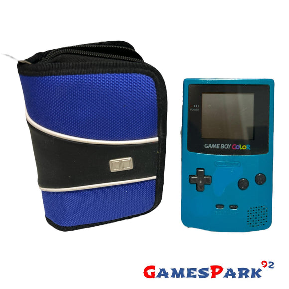 Console Game Boy Color colore turchese PAL con astuccio custodia portatile