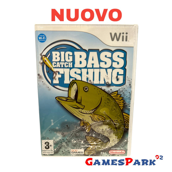 Big Catch Bass Fishing Wii Nintendo NUOVO