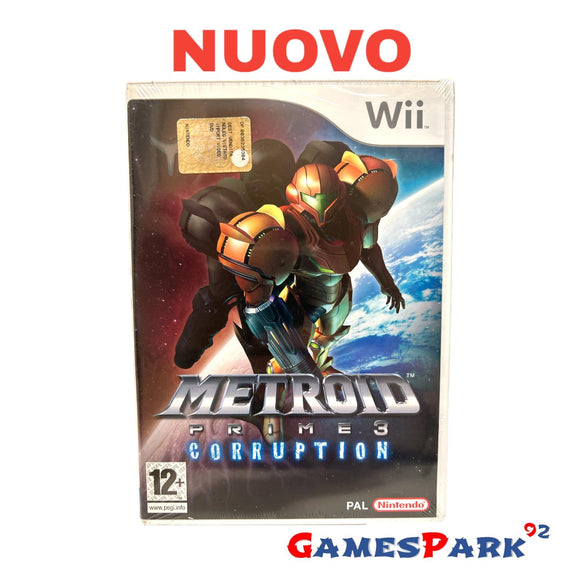 Metroid Prime 3 Corruption Wii Nintendo NUOVO