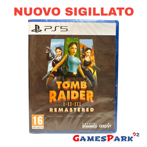 Tomb Raider I-III Remastered PS5 PlayStation 5 NUOVO SIGILLATO