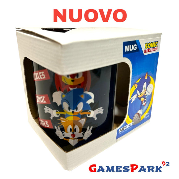 Sonic The Hedgehog Sonic, Tails & Knucles Tazza Mug 11oz 320 ml Nuova