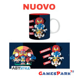 Sonic The Hedgehog Sonic, Tails & Knucles Tazza Mug 11oz 320 ml Nuova