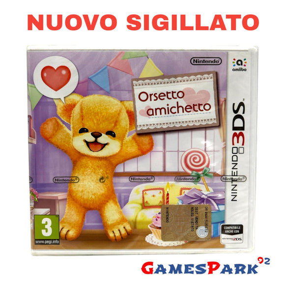 Orsetto Amichetto Nintendo 3DS Nuovo Sigillato