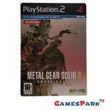 Metal Gear Solid 3 Snake Eater Steelbook PS2 Playstation 2 USATO