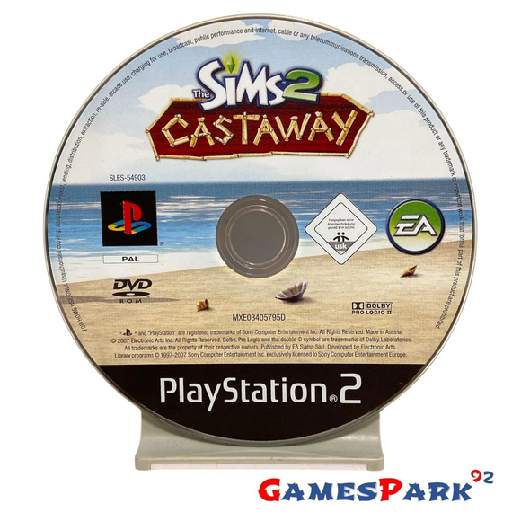 The Sims 2 Castaway Isola PS2 Playstation 2 USATO