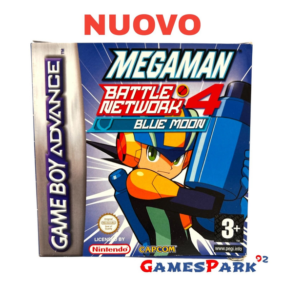 Megaman Battle Network 4 Blue Moon Game Boy Advance GBA NUOVO