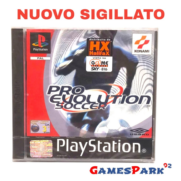 Pro Evolution Soccer PS1 Playstation 1 NUOVO SIGILLATO