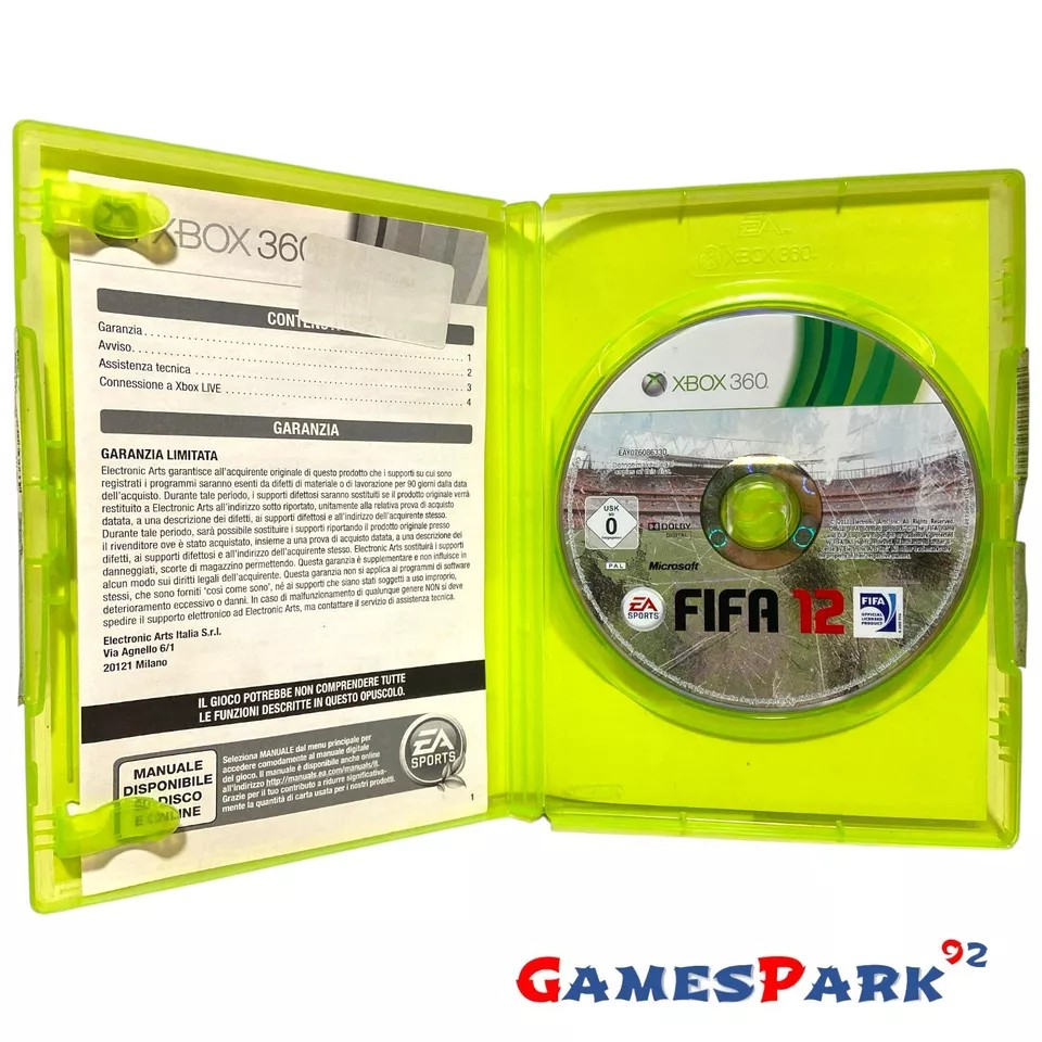 Fifa 12 XBOX 360 USATO – GamesPark92, image size:960x960