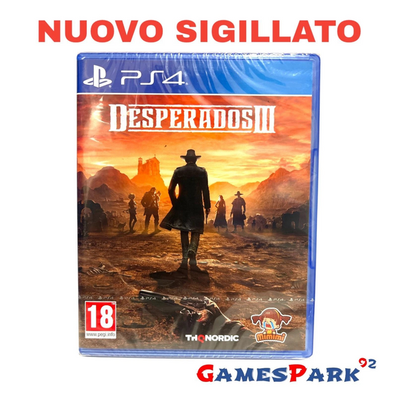 Desperados III 3 PS4 Playstation 4 NUOVO SIGILLATO