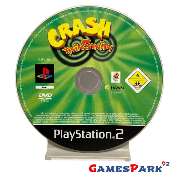 Crash Twinsanity PS2 Playstation 2 USATO