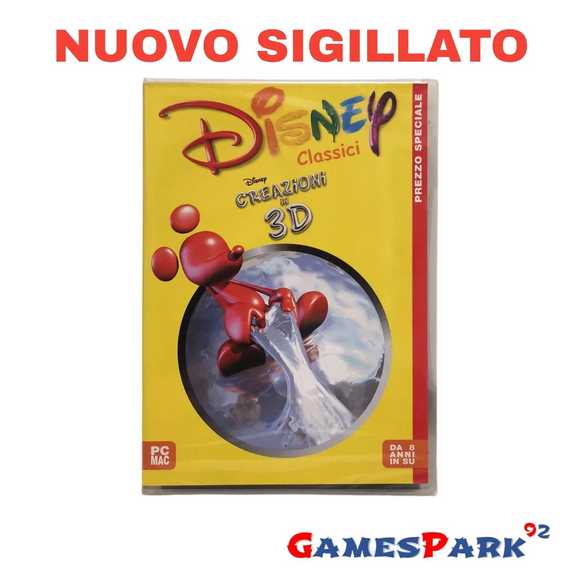 Disney Creazioni in 3D Pc Computer NUOVO SIGILLATO