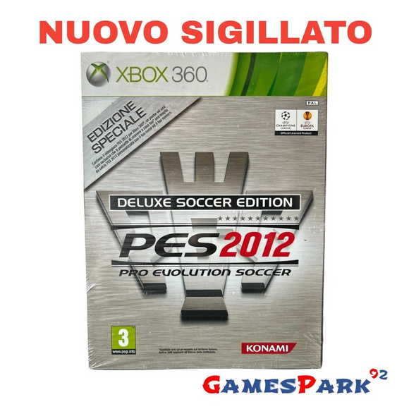 Pro Evolution Soccer PES 2012 Deluxe Soccer Edition Xbox 360 NUOVO SIGILLATO