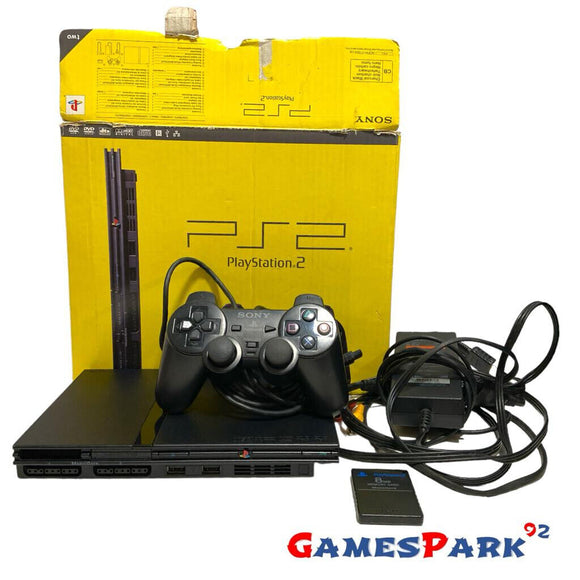 Console PS2 PlayStation 2 Slim Nera USATA PAL con Scatola Boxata