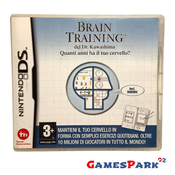 BRAIN TRAINING DEL DR KAWASHIMA QUANTI ANNI HA IL TUO CERVELLO DS NINTENDO USATO