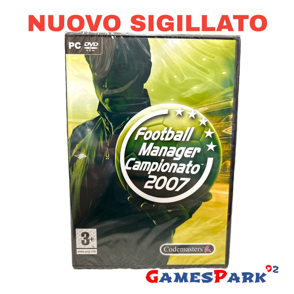 Football Manager Campionato 2007 PC NUOVO SIGILLATO