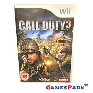 CALL OF DUTY 3 WII NINTENDO USATO