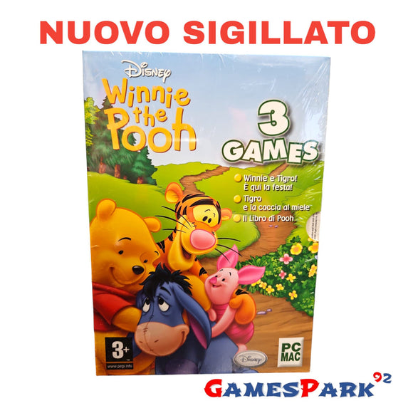 Disney Winnie the Pooh 3 Games PC NUOVO SIGILLATO