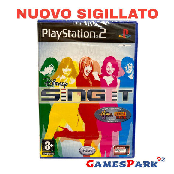 Disney Sing It PS2 PlayStation 2 NUOVO SIGILLATO