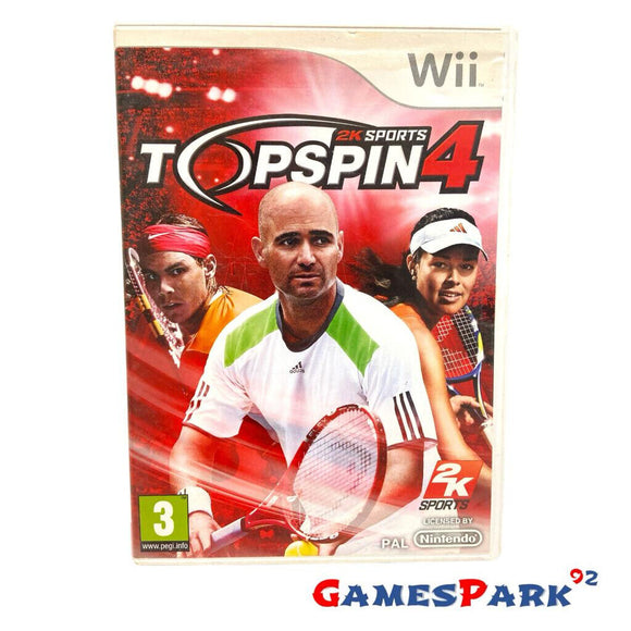 2K SPORTS TOP SPIN 4 WII NINTENDO USATO