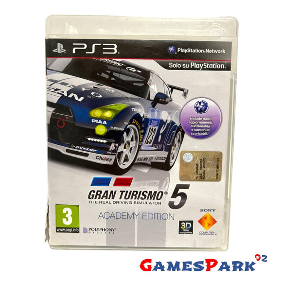 Gran Turismo 5 Academy Edition PS3 PlayStation 3 USATO