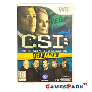 CSI CRIME SCENE INVESTIGATION INTENTO MORTALE WII NINTENDO USATO