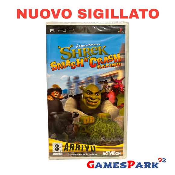 Shrek Smash n’ Crash Racing PSP PlayStation NUOVO SIGILLATO