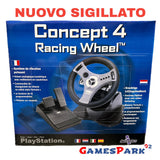 Volante Concept 4 Racing Wheel PS1 PlayStation 1 NUOVO ACCESSORI