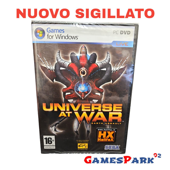 UNIVERSE AT WAR PC NUOVO SIGILLATO