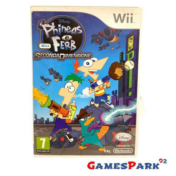 Disney Phineas e Ferb Nella Seconda Dimensione WII Nintendo USATO