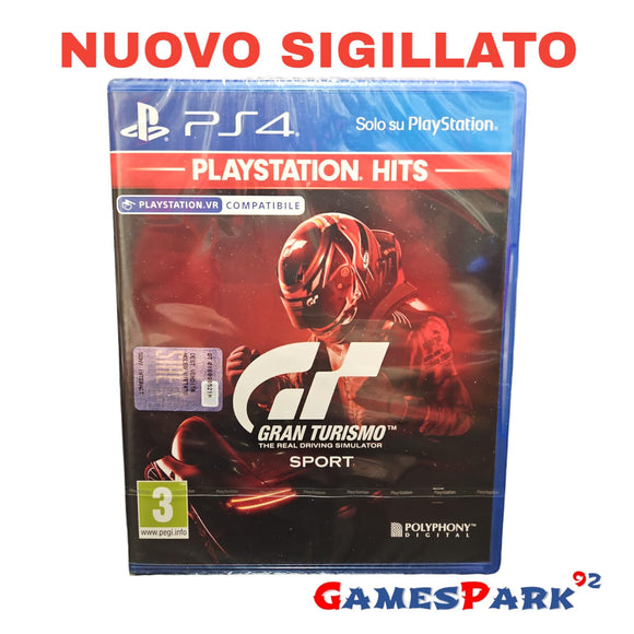 Gran Turismo Sport PS4 PLAYSTATION 4 NUOVO SIGILLATO