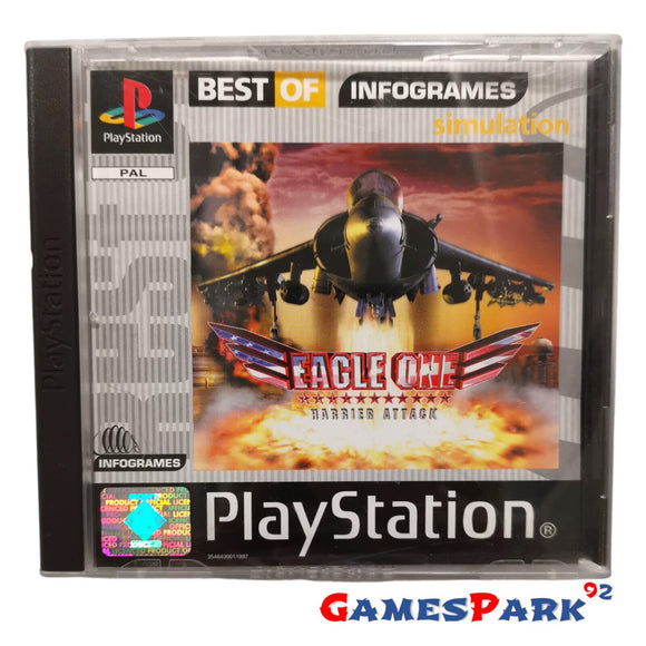 EAGLE ONE HARRIER ATTACK PS1 PLAYSTATION 1 USATO