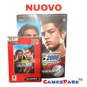 Pro Evolution Soccer 2008 PES PC con guida NUOVO