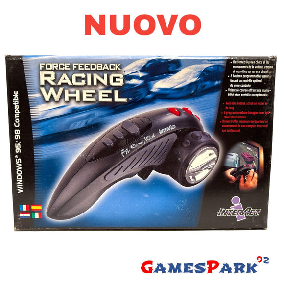 Controller Force Feedback Racing Wheel PC NUOVO accessori