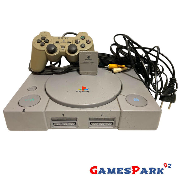 Console PS1 PlayStation 1 Grigia Completa con Joystick Memory USATA