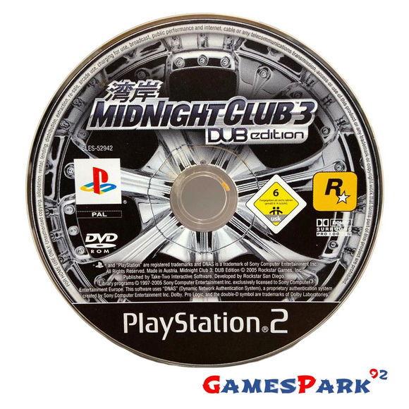 Midnight Club Dub Edition PS2 Playstation 2 USATO