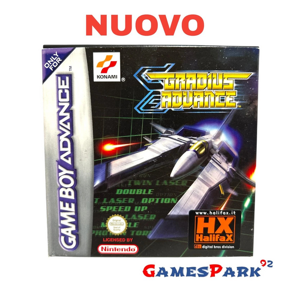 Gradius Advance Game Boy Advance GBA NUOVO
