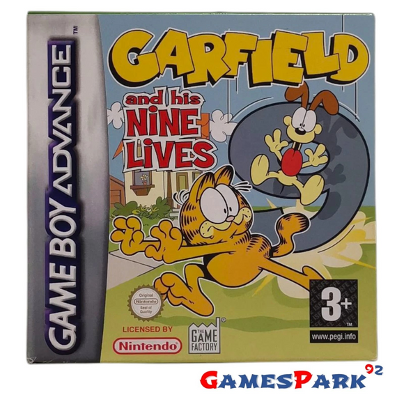 Garfield and his Nine Lives Game Boy Advance GBA USATO