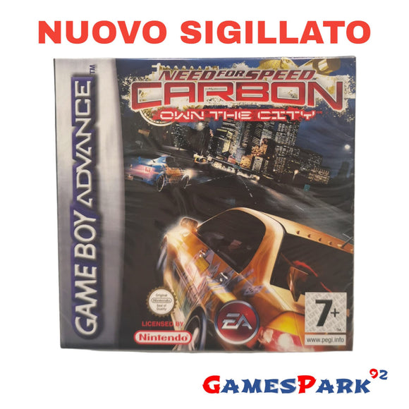 NEED FOR SPEED CARBON OWN THE CITY GAME BOY ADVANCE GBA NUOVO SIGILLATO