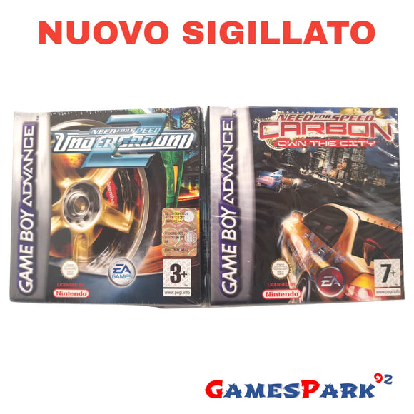 NEED FOR SPEED UNDERGROUND 2 E CARBON OWN THE CITY COLLECTION GAME BOY ADVANCE GBA NUOVO