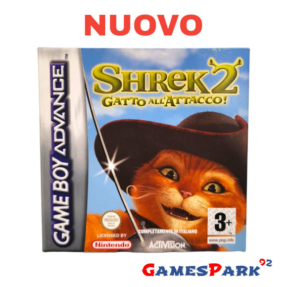 SHREK 2 GATTO ALL'ATTACCO GAME BOY ADVANCE GBA NUOVO