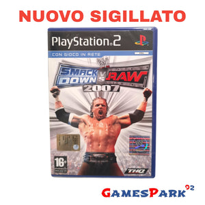 SMACKDOWN VS RAW 2007 PS2 PLAYSTATION 2 NUOVO SIGILLATO