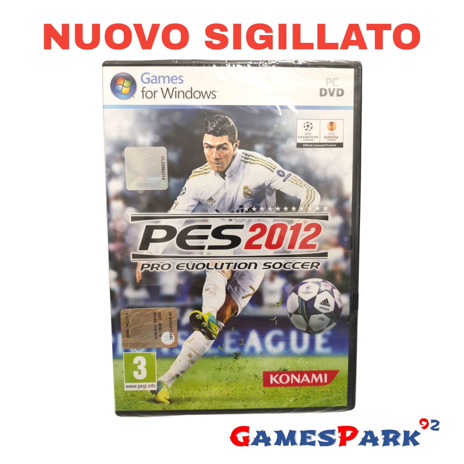 PRO EVOLUTION SOCCER PES 2012 PC NUOVO SIGILLATO – GamesPark92