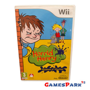 HORRID HENRY MISSIONS OF MISCHIEF WII NINTENDO USATO