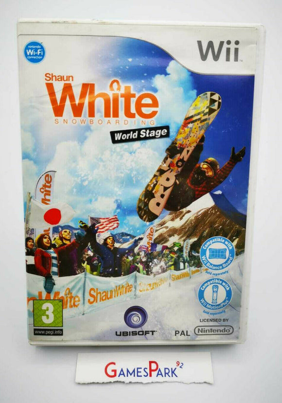 SHAUN WHITE SNOWBOARDING WORLD STAGE NINTENDO WII PER BALANCE BOARD USATO