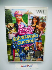 BARBIE E LE SUE SORELLE SALVATAGGIO CUCCIOLI WII NINTENDO USATO