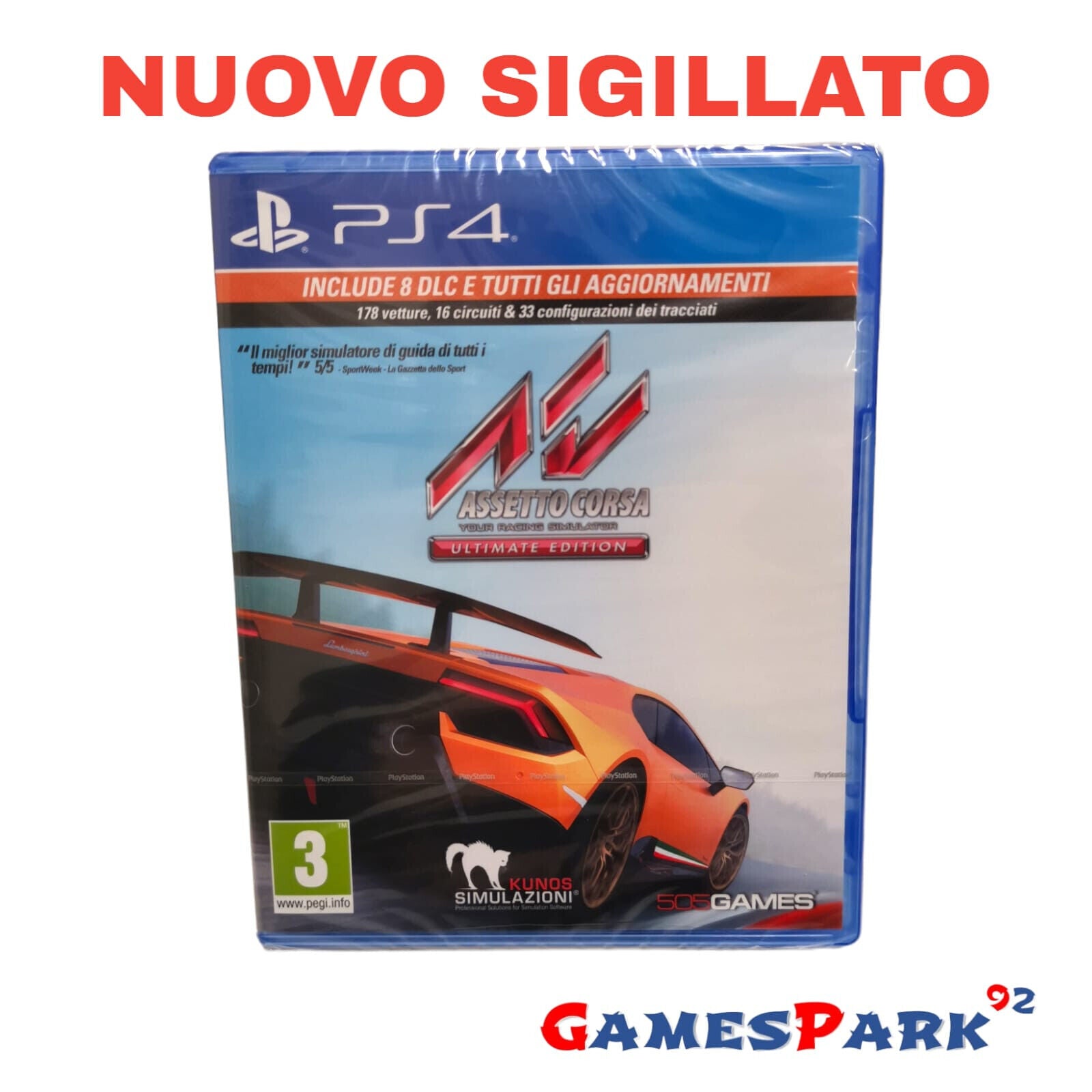ASSETTO CORSA ULTIMATE EDITION PS4 PLAYSTATION 4 NUOVO SIGILLATO –  GamesPark92
